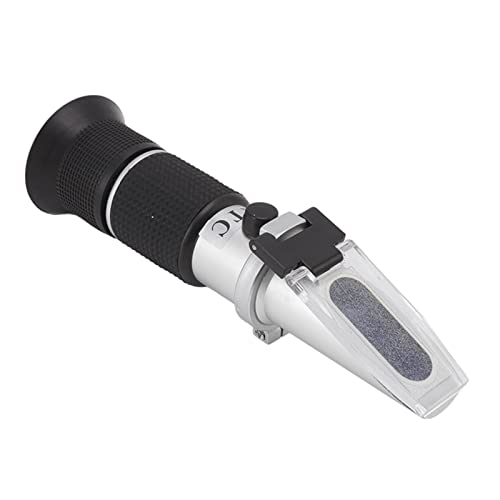 Refractometer Meter, Plastic Aluminum Brix Refractometer Clear Display High Accuracy for Food Industry