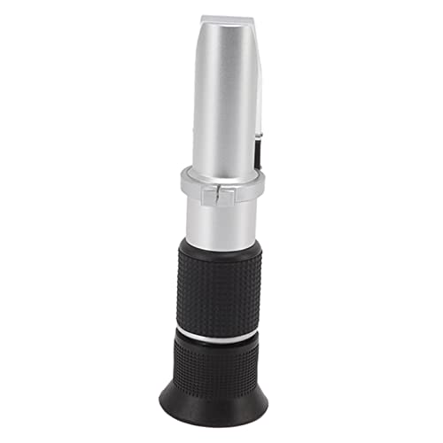 Uxsiya Refractometer Meter, Clear Display Brix Ethanol Refractometer High Accuracy Adjustable Eyepiece for Food Industry