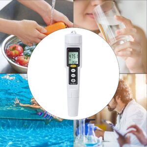 Portable Digital Salinometer High Accuracy Pen Type pH Meter Digital Salinity Tester for Salt Water Aquariums