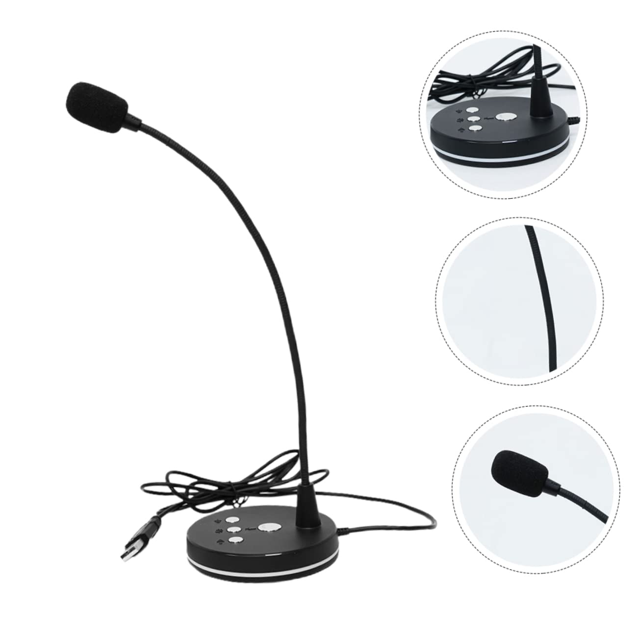 Parliky Microphone Desk Computer Stand Game Chatting Tool Condenser Gaming Mic Laptop Adjustable Stand Adjustable Computer Stand Adjustable Laptop Stand Tablet Accessories Abs
