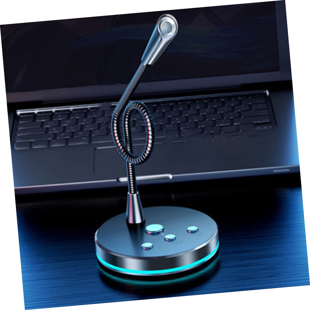 Parliky Microphone Desk Computer Stand Game Chatting Tool Condenser Gaming Mic Laptop Adjustable Stand Adjustable Computer Stand Adjustable Laptop Stand Tablet Accessories Abs