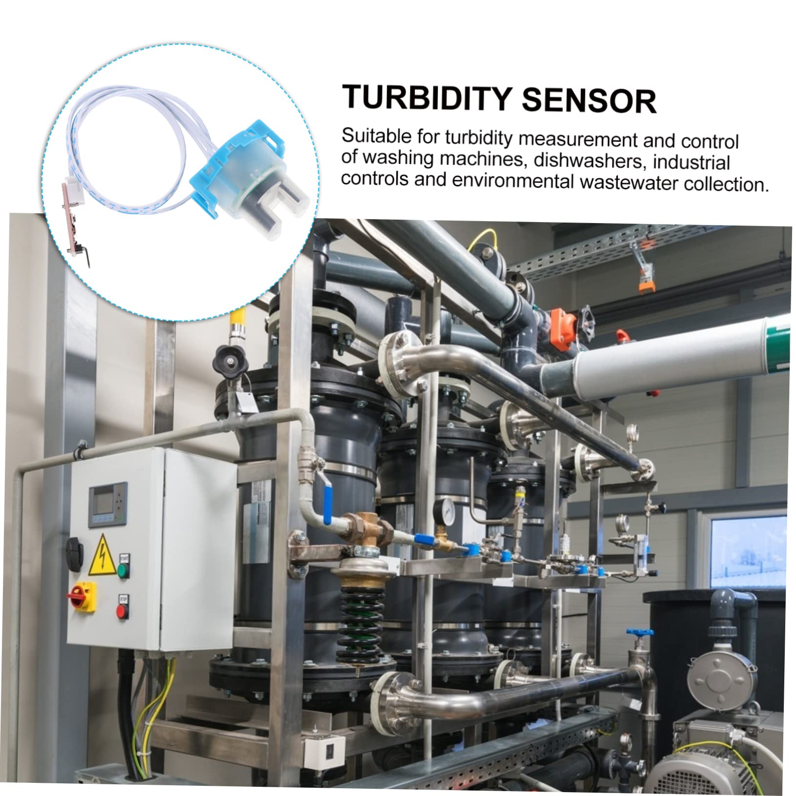 VILLFUL Module Turbidity Testing Equipment Turbidity Value Detection Water Sensor Turbidity Water Turbidity Test Turbidity Tester Urine Cups 3.3-5v Turbidity Sensor Plastic