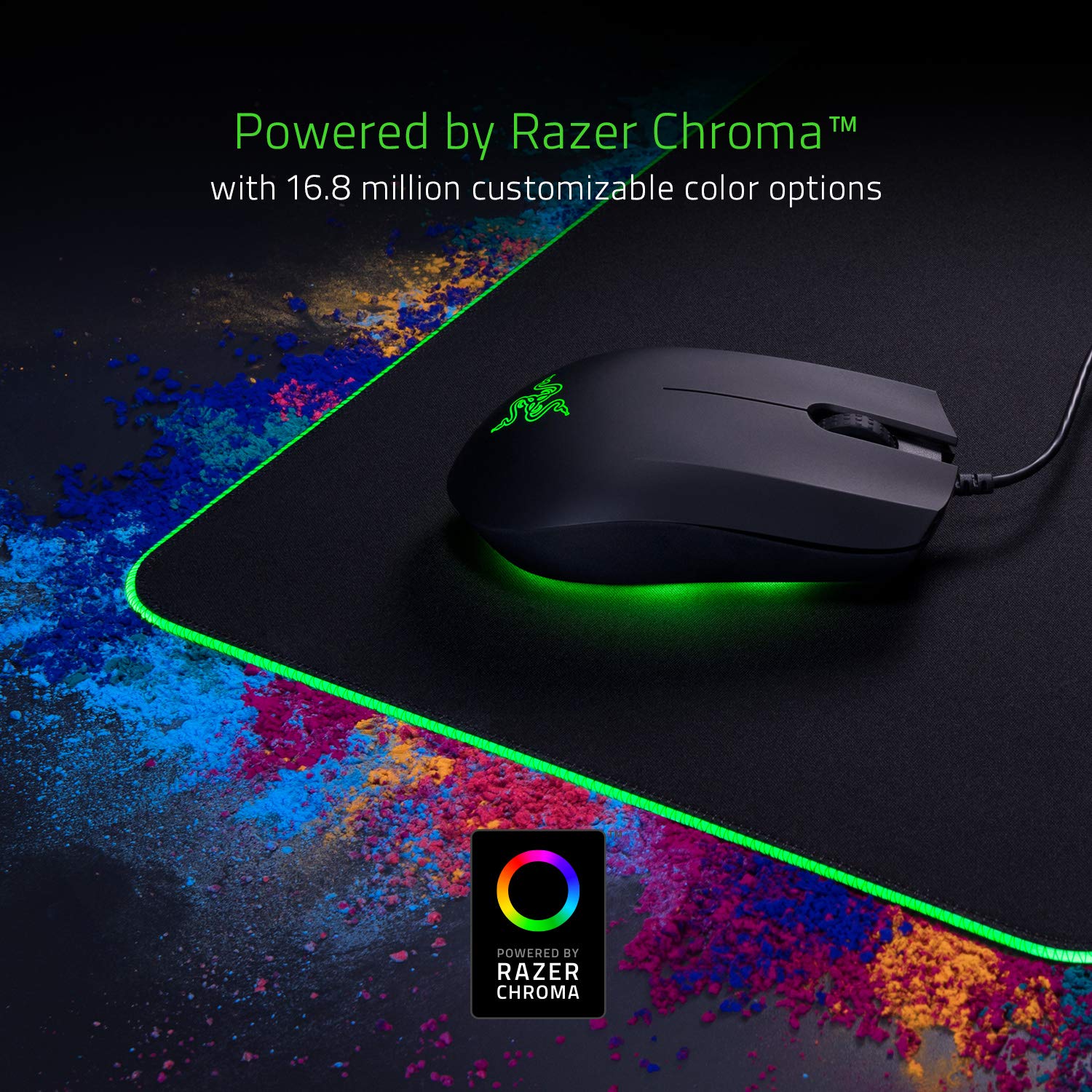 Razer Huntsman V2 Analog Gaming Keyboard - Classic Black & Basilisk V3 Customizable Ergonomic Gaming Mouse - Classic Black & Goliathus Extended Chroma Gaming Mousepad - Classic Black