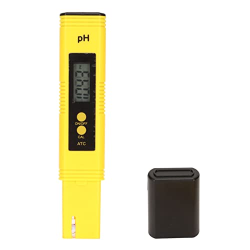 Water Quality Test Pen, Range 0‑14 Handheld Digital PH Meter Automatic Calibration with Protective Case for Aquariums