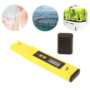 Water Quality Test Pen, Range 0‑14 Handheld Digital PH Meter Automatic Calibration with Protective Case for Aquariums