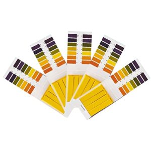 auons ph test strips 400 strips, professional universal ph.1-14 test paper for teaching, chemistry experiment, water, soil, fruits, diet ph monitoring