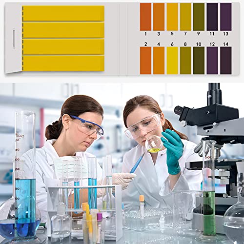 auons PH Test Strips 400 Strips, Professional Universal pH.1-14 Test Paper for Teaching, Chemistry Experiment, Water, Soil, Fruits, Diet PH Monitoring