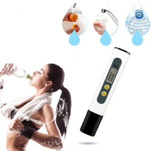 auons digital tds meter for water, high accuracy tds water quality tester pen for hydroponics, household drinking water, pool and aquarium, 0-9990 ppm measuring range
