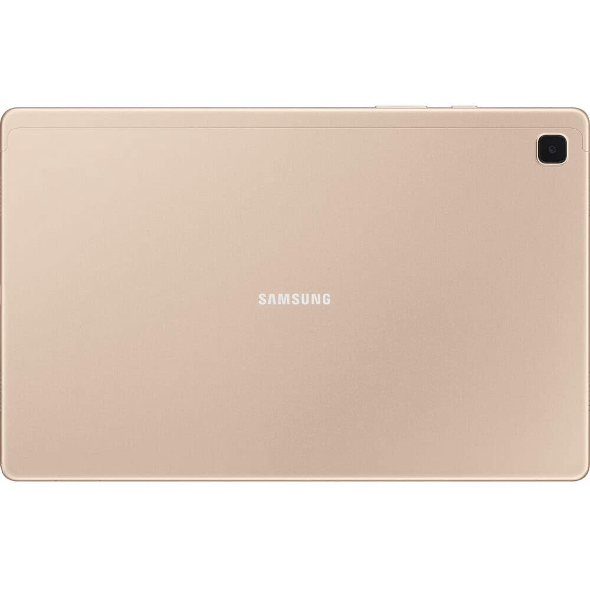 SAMSUNG Galaxy Tab A7 10.4'' (2000x1200) TFT Display Wi-Fi Tablet Bundle, 3GB RAM, 64GB Storage, Bluetooth, Android 10 OS, Gold + Accessories