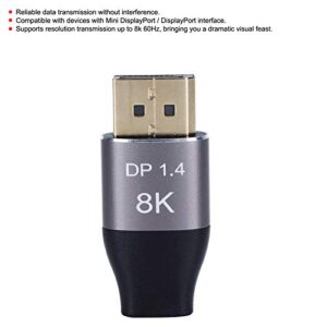 Mini DP to DP Adapter,Mini DP to DP Adapter 8K 60Hz 2-Way Mutual HD Conversion Head Computer Monitor Supplies,Convenient and Practical