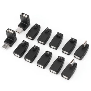 heayzoki usb male to female, usb female usb female adapter, usb micro to usb a, otg adapter converter for computer tablet pc mobile phone -40 pack