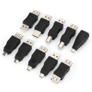 Heayzoki USB Male to Female, USB Female USB Female Adapter, USB Micro to USB A, OTG Adapter Converter for Computer Tablet PC Mobile Phone -40 Pack