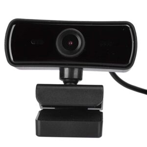 oumij1 computer webcam - 360 degree rotation usb camera - built in microphone - plug and play - for live broadcastnet classvideo meeting (black)