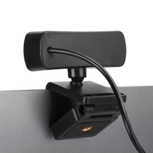 Oumij1 Computer Webcam - 360 Degree Rotation USB Camera - Built in Microphone - Plug and Play - for Live BroadcastNet ClassVideo Meeting (Black)