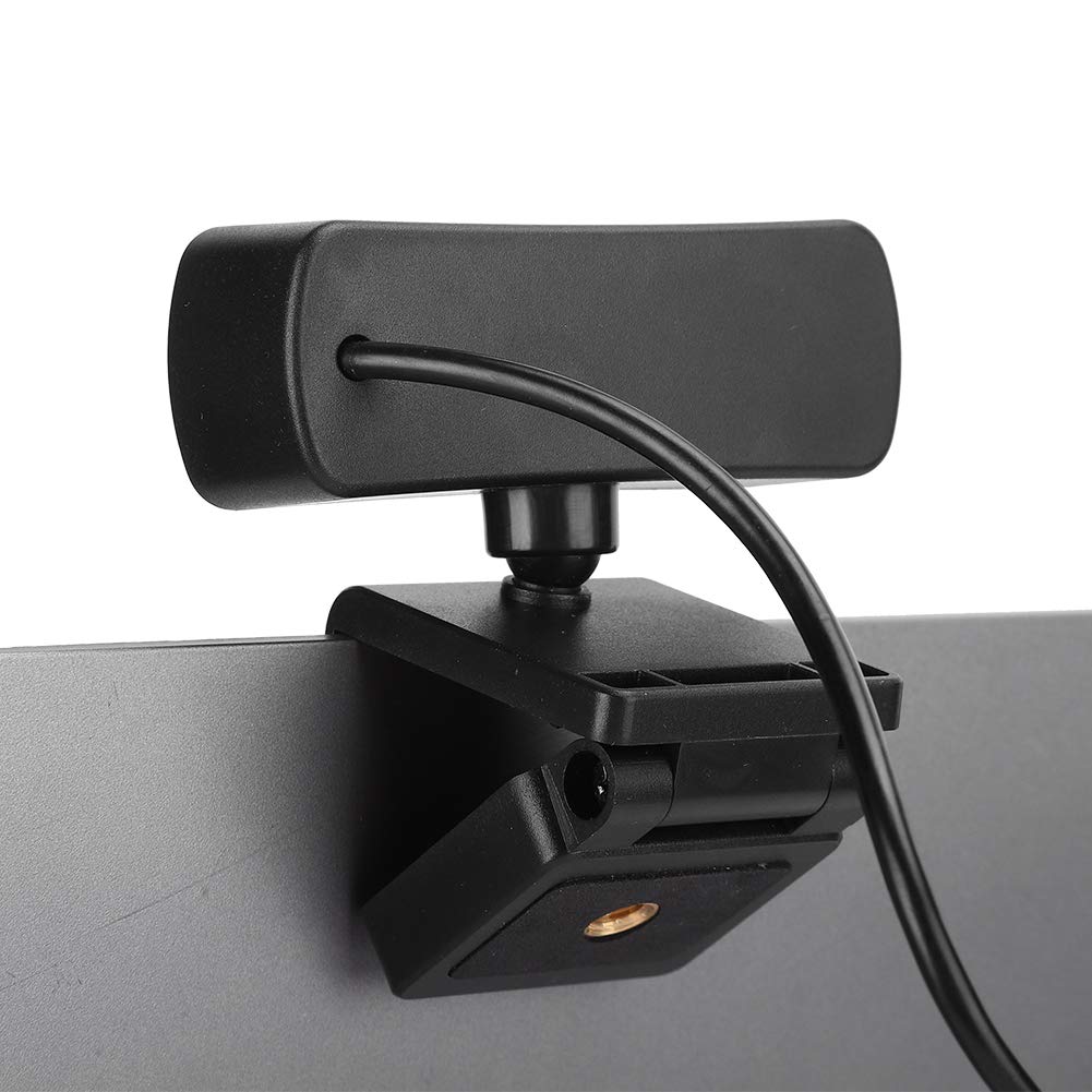 Oumij1 Computer Webcam - 360 Degree Rotation USB Camera - Built in Microphone - Plug and Play - for Live BroadcastNet ClassVideo Meeting (Black)