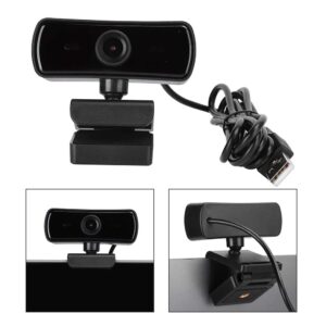 Oumij1 Computer Webcam - 360 Degree Rotation USB Camera - Built in Microphone - Plug and Play - for Live BroadcastNet ClassVideo Meeting (Black)