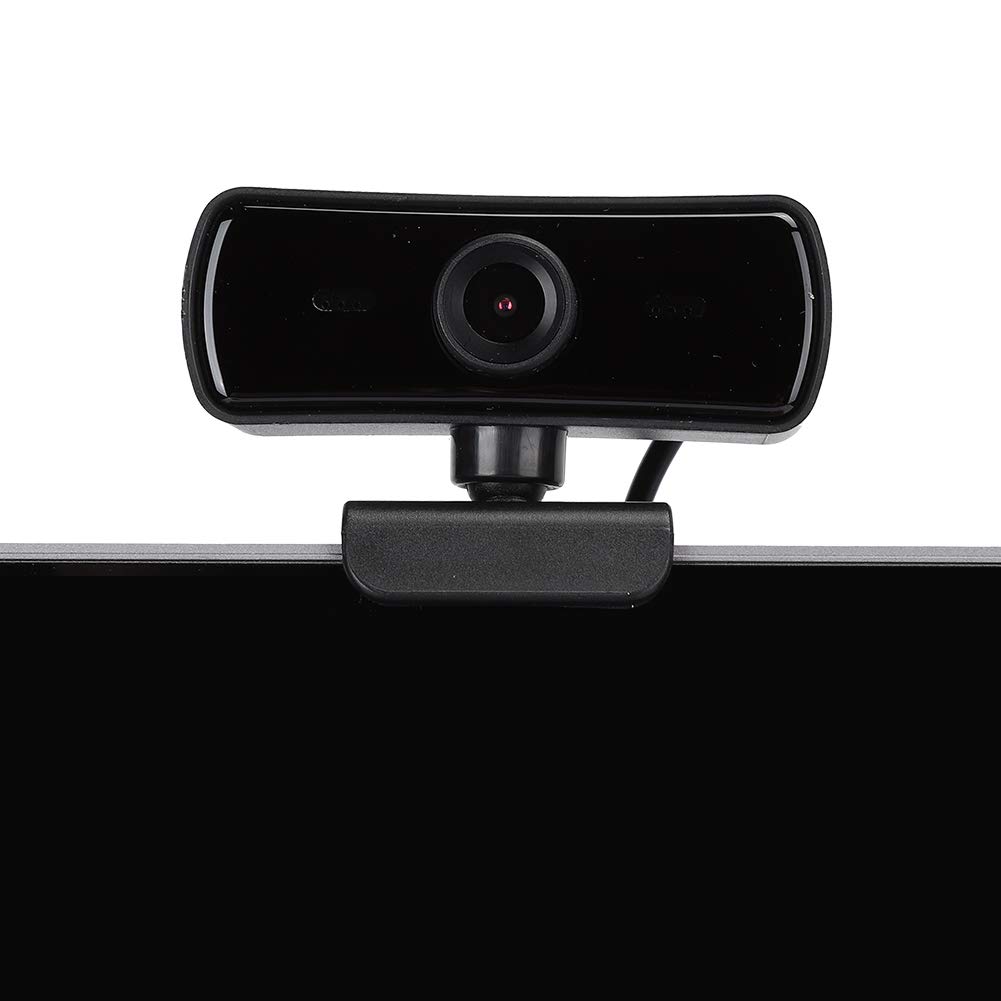 Oumij1 Computer Webcam - 360 Degree Rotation USB Camera - Built in Microphone - Plug and Play - for Live BroadcastNet ClassVideo Meeting (Black)