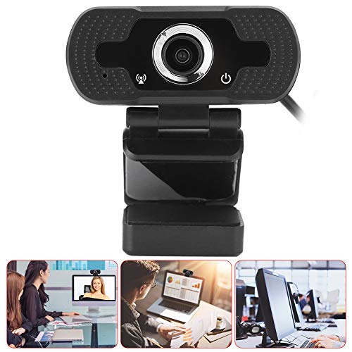 Pomya 1080P Webcam - Computer Camera with Built in Noise Reduction Directional Microphone - for PC Laptop Desktop - for Video Calling, Conferencing, Gaming