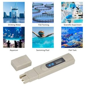 Water Quality Tester High Precision Automatic Temperature Compensation TDS Meter 0~9990ppm Portable for Aquaculture