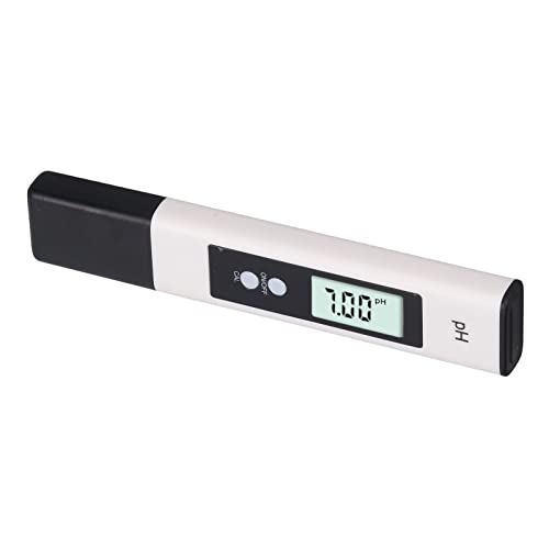 PH Detector Sensitive PH Meter Fast Speed White Backlit Display Alloy Probe for Aquaculture