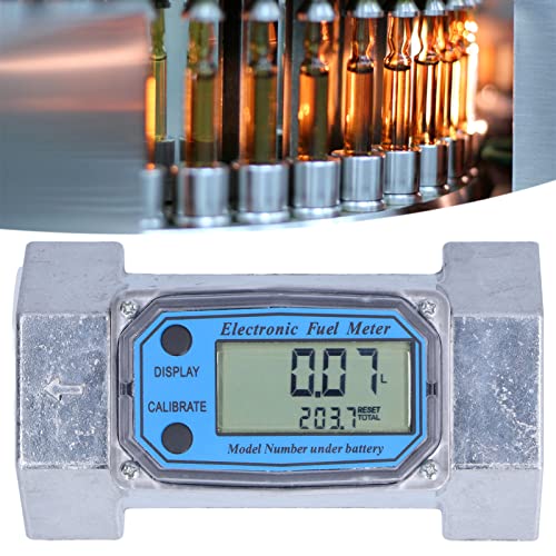 Electronic Digital Flow Meter Turbine Flow Meter Electronic Digital Fuel Liquid Water Gas Oil Flowmeter 2in 2.3V‑3.3V LLW‑50