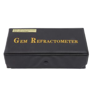 Yosoo Jewelry Refractometer, Portable Lightweight Refractometer 1.30 to 1.81 Quick Identification for Gemologists Travel