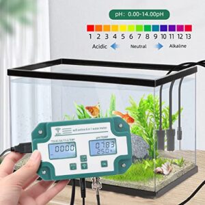 Water Quality Meter 6 in 1 PH TDS EC SG Salt Temperature Tester WiFi Connection Aquarium Thermometer for Environmental Water