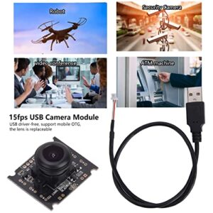 Marukio USB Camera Module OV3660 Chip USB2.0 Output 2048 x 1536 15fps 110° Support Mobile OTG for WinXP/for Win7 / for Win8 / for Win10 / for OSX/for Linux/for Android System