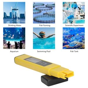 TDS Test Pen, Backlit Display TDS Tester High Accuracy Dual Color Prompt Automatic Temperature Compensation for Swimming Pool