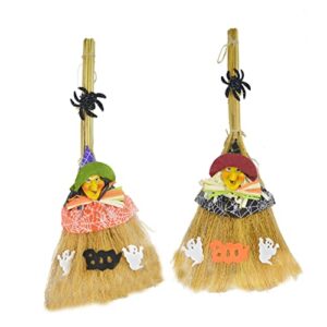 musisaly 1 pc witch decor halloween props witch broom halloween decor halloween witches broom cosplay party favor miracle broom costume decoration prop wooden performance props clothing