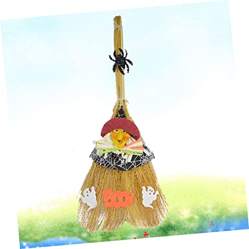 MUSISALY 1 Pc Witch Decor Halloween Props Witch Broom Halloween Decor Halloween Witches Broom Cosplay Party Favor Miracle Broom Costume Decoration Prop Wooden Performance Props Clothing