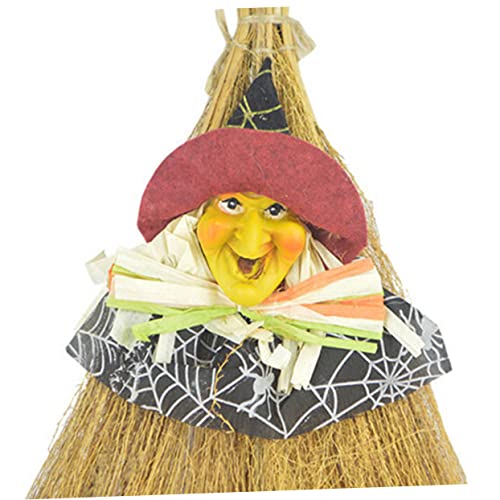 MUSISALY 1 Pc Witch Decor Halloween Props Witch Broom Halloween Decor Halloween Witches Broom Cosplay Party Favor Miracle Broom Costume Decoration Prop Wooden Performance Props Clothing