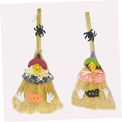 MUSISALY 1 Pc Witch Decor Halloween Props Witch Broom Halloween Decor Halloween Witches Broom Cosplay Party Favor Miracle Broom Costume Decoration Prop Wooden Performance Props Clothing