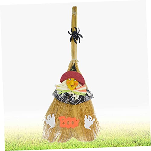 MUSISALY 1 Pc Witch Decor Halloween Props Witch Broom Halloween Decor Halloween Witches Broom Cosplay Party Favor Miracle Broom Costume Decoration Prop Wooden Performance Props Clothing