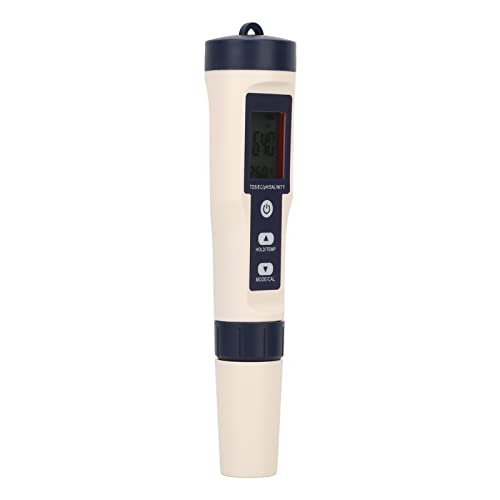 Digital Water Detector, PH Salinity Temp TDS EC IP67 Waterproof Water Quality Tester for Laboratory