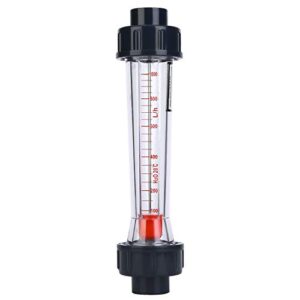 lzs-20(d) plastic tube liquid flowing meters 100-1000l/h liquid flowing rate gauge 25mm/1in water rotameter flat mouth hydraulic valve fittings liquid measuring tool