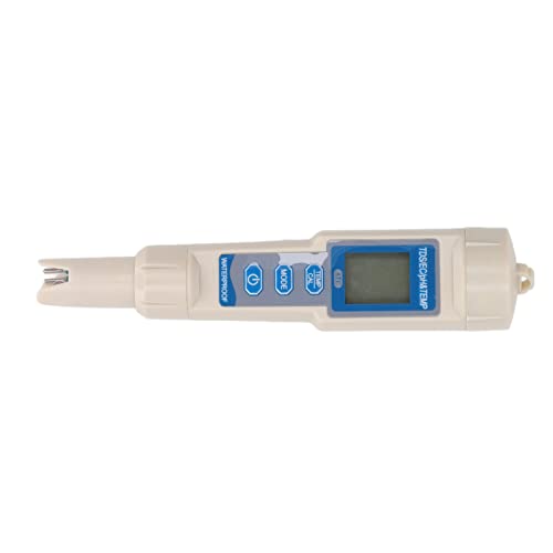 Water Quality Tester, Large Display Screen Precise Easy to Carry PH EC TDS Temp Meter Ergonomic 4 in 1 ABS Housing for Aquarium for Fish Hatchery