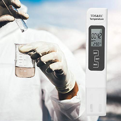 Hanna Conductivity Meter,Industry Leitfähigkeit Aquarium 3 in 1 Water Quality Tester Tds Ec Conductivity Temperature Meter for Household Water Digital Pool Water Testerfor The for Tds Ec