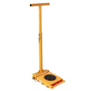 machine skates, 15t machinery skate dolly, 33000lbs machinery moving skate, machinery mover skate, heavy duty machine dolly skate for industrial moving equipment, yellow, 1pc
