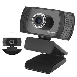 ASHATA 753 1080P Webcam,HD Webcam USB Computer Camera with Builtin Digital Microphone for PC,Video Camera Webcam for Online Teaching Video Calling Recording Conferencing