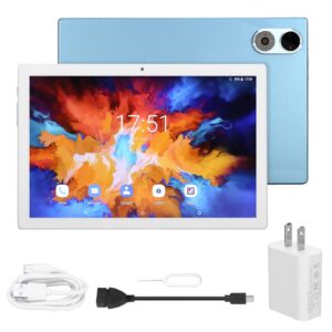 Tablet PC, 10.1 Inch IPS Touchscreen 2.4 5G WiFi Calling Tablet, MT6755 8 Core CPU Gaming Tablet with 8GB RAM 128GB ROM, 8MP 20MP Cameras, 8800Mah Battery, Smooth Display (Blue)