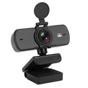 mini usb webcam, 2k full hd mini webcam with microphone, support 4 million hd pixels and 360 degree rotation, for video conference live net class, for pc computer laptop (pc-05)