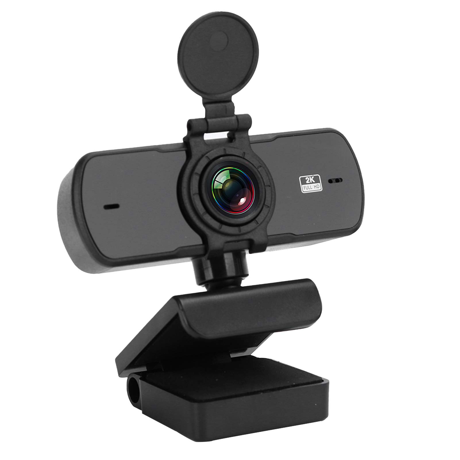 Mini USB Webcam, 2K Full HD Mini Webcam with Microphone, Support 4 Million HD Pixels and 360 Degree Rotation, for Video Conference Live Net Class, for PC Computer Laptop (pc-05)