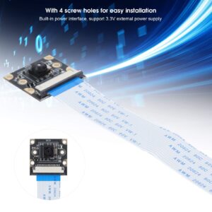 Zyyini Bindpo Camera Module, 8MP 77degree FOV Camera Surveillance Micro Cam CCTV Module with 4 Screw Holes for for AI Intelligent Recognition, Face Recognition (77 Degrees)