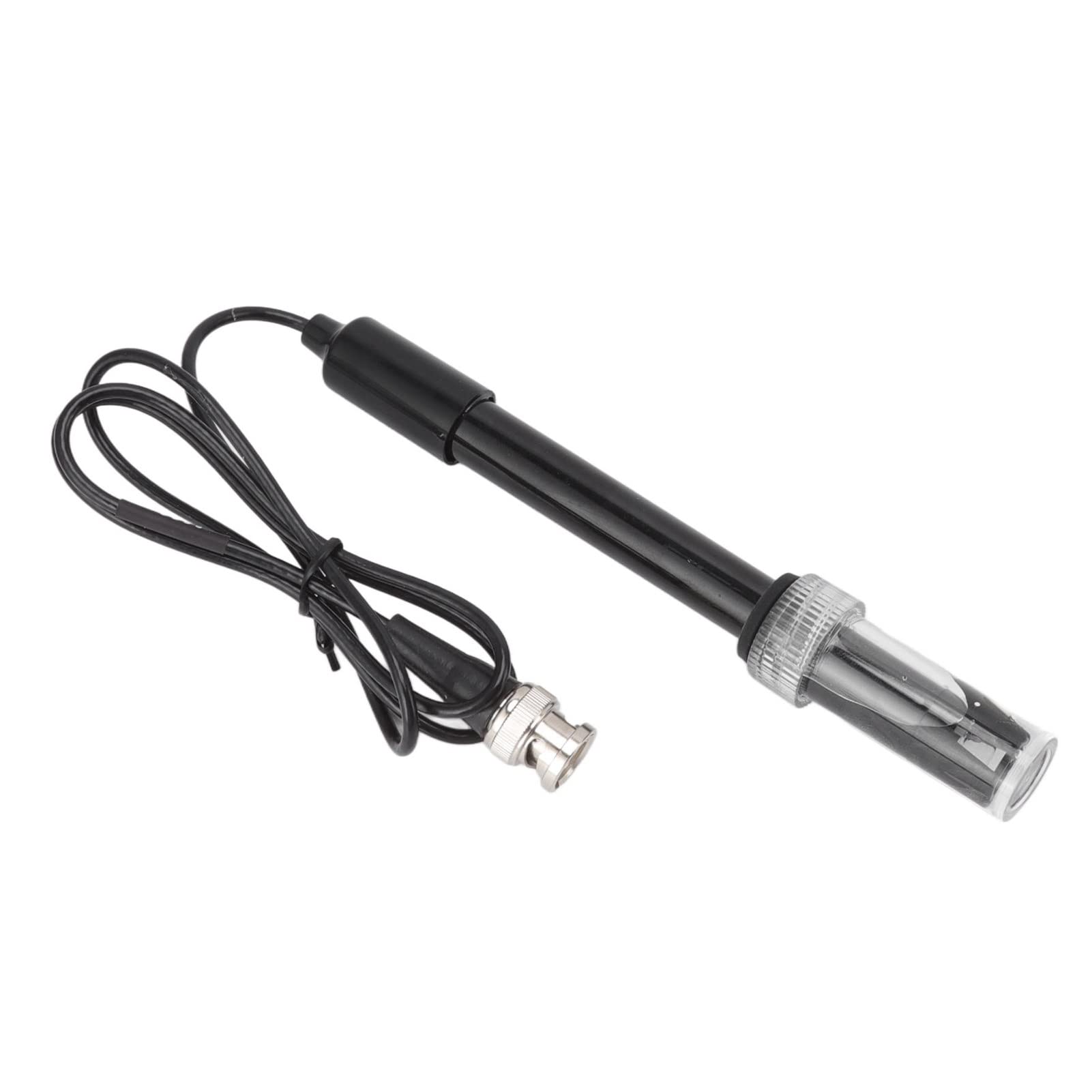 TOPINCN Measurement Black Electrode Laboratory Electrode Bnc Connector Electrode Probe Connector Sensor Black, Ph Electrode Bnc Connector for Aquariums Test Strips Chemicals