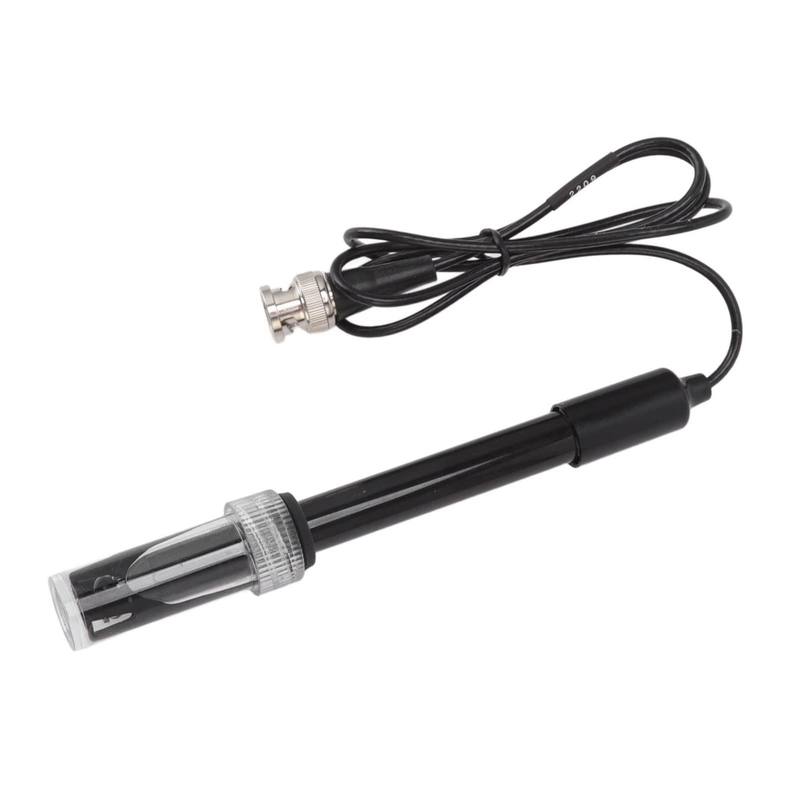 TOPINCN Measurement Black Electrode Laboratory Electrode Bnc Connector Electrode Probe Connector Sensor Black, Ph Electrode Bnc Connector for Aquariums Test Strips Chemicals