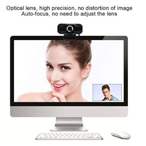 Zyyini Bindpo Computer Camera, 1080P HD USB Web Camera AutoFocus Angle Adjustable PC Camera with Microphone for Video Conferencing, Recording