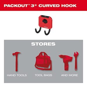 48-22-8335 for Milwaukee 3" PACKOUT Reinforced Curved Hook Length 3.0 in Height 7.0 in Width 3.5 in