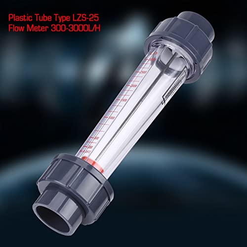 Deosdum Plastic Tube Type LZS-25 Flow Meter 300-3000L/H Water Rotameter