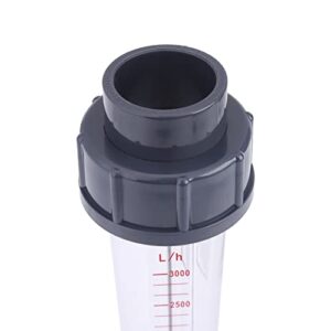 Deosdum Plastic Tube Type LZS-25 Flow Meter 300-3000L/H Water Rotameter